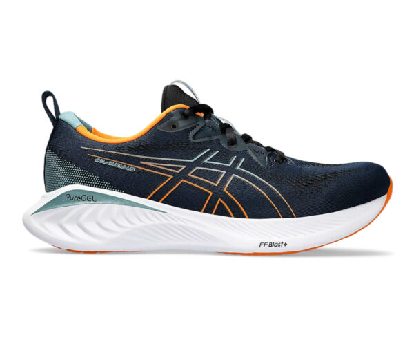 Scarpa Asics gel cumulus 25 uomo blu arancione