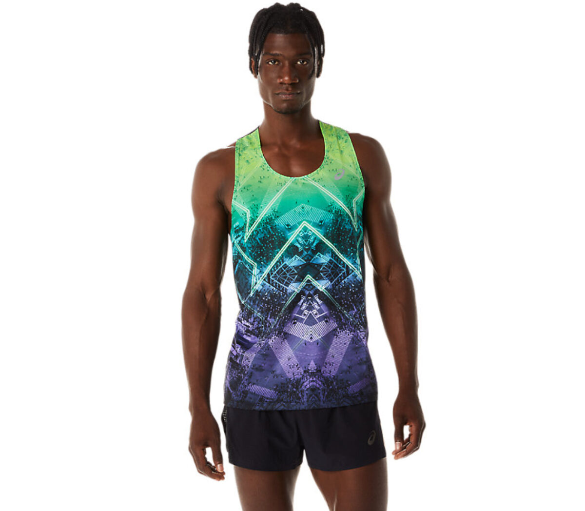 Canotta asics marathon singlet uomo multicolor