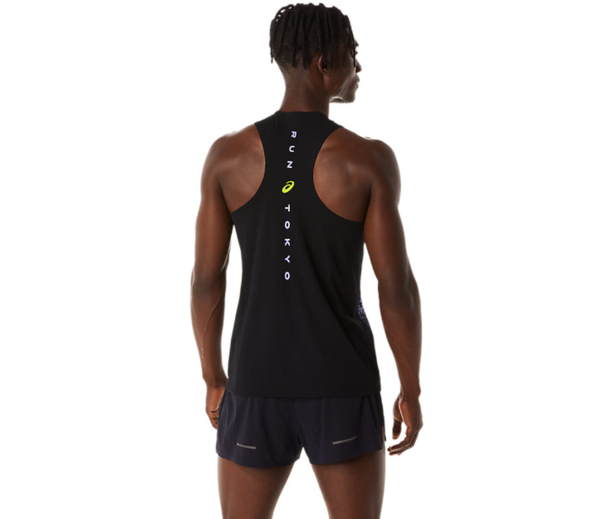 Dietro Canotta asics marathon singlet uomo multicolor