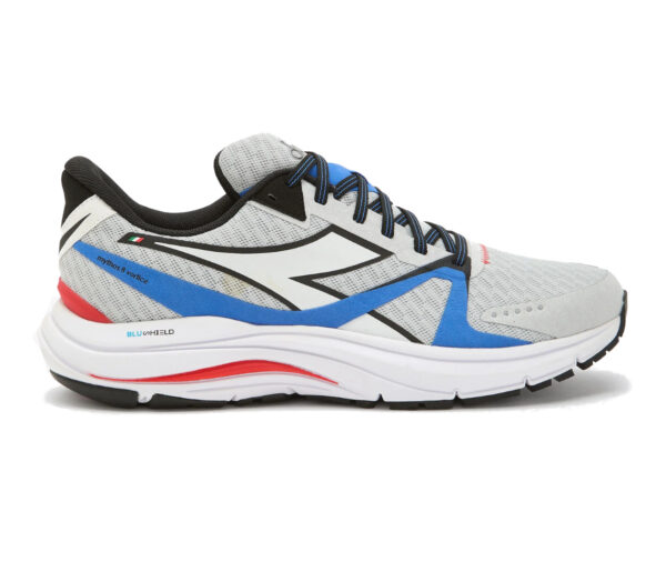 Scarpa diadora mythos blushield 8 vortice uomo grigia celeste