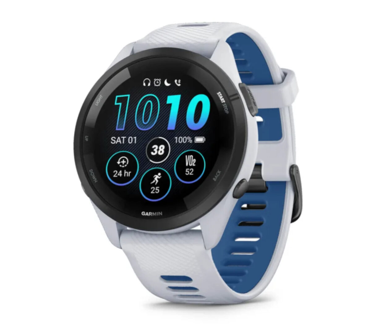 Orologio Garmin forerunner 265 bianco blu