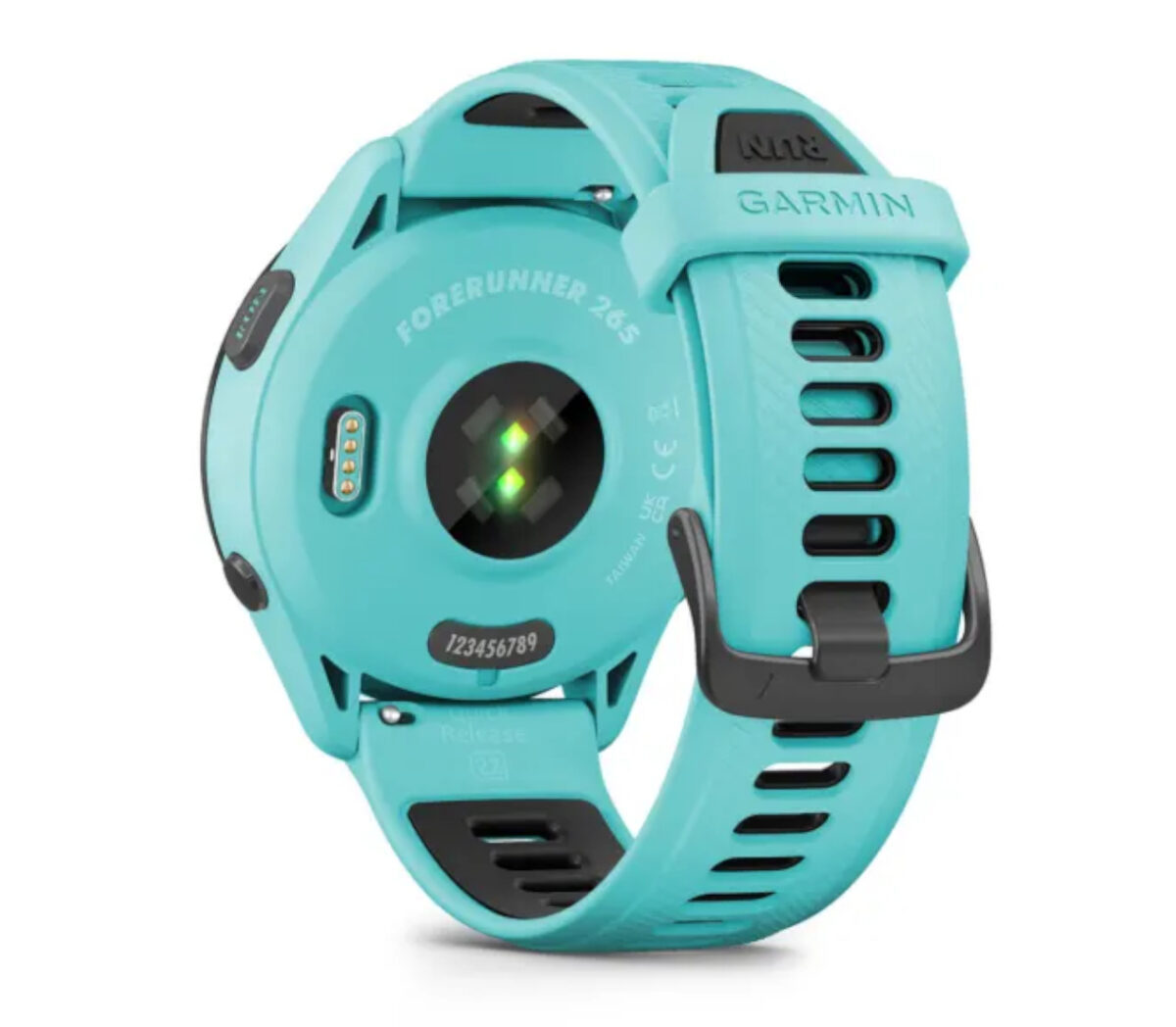 Dietro Orologio Garmin forerunner 265 celeste