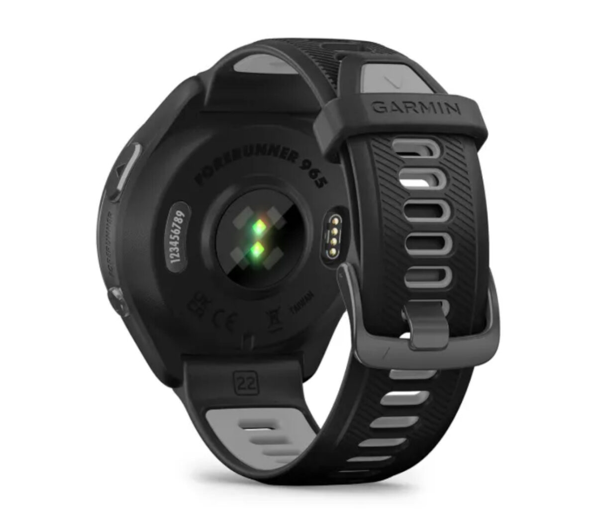 Dietro Orologio Garmin forerunner 965 nero