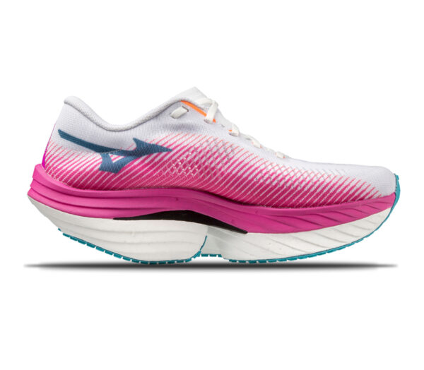 Scarpa mizuno wave rebellion pro donna bianca rosa