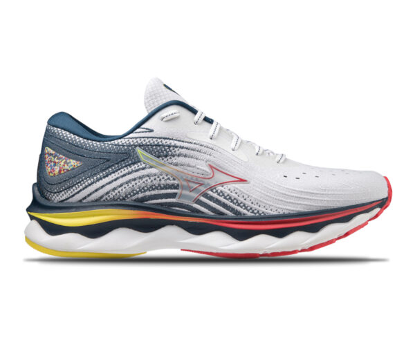 Scarpa Mizuno wave sky 6 donna bianca grigia