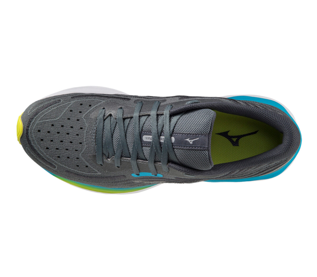 Tomaia Scarpa Mizuno wave skyrise 4 uomo nera celeste