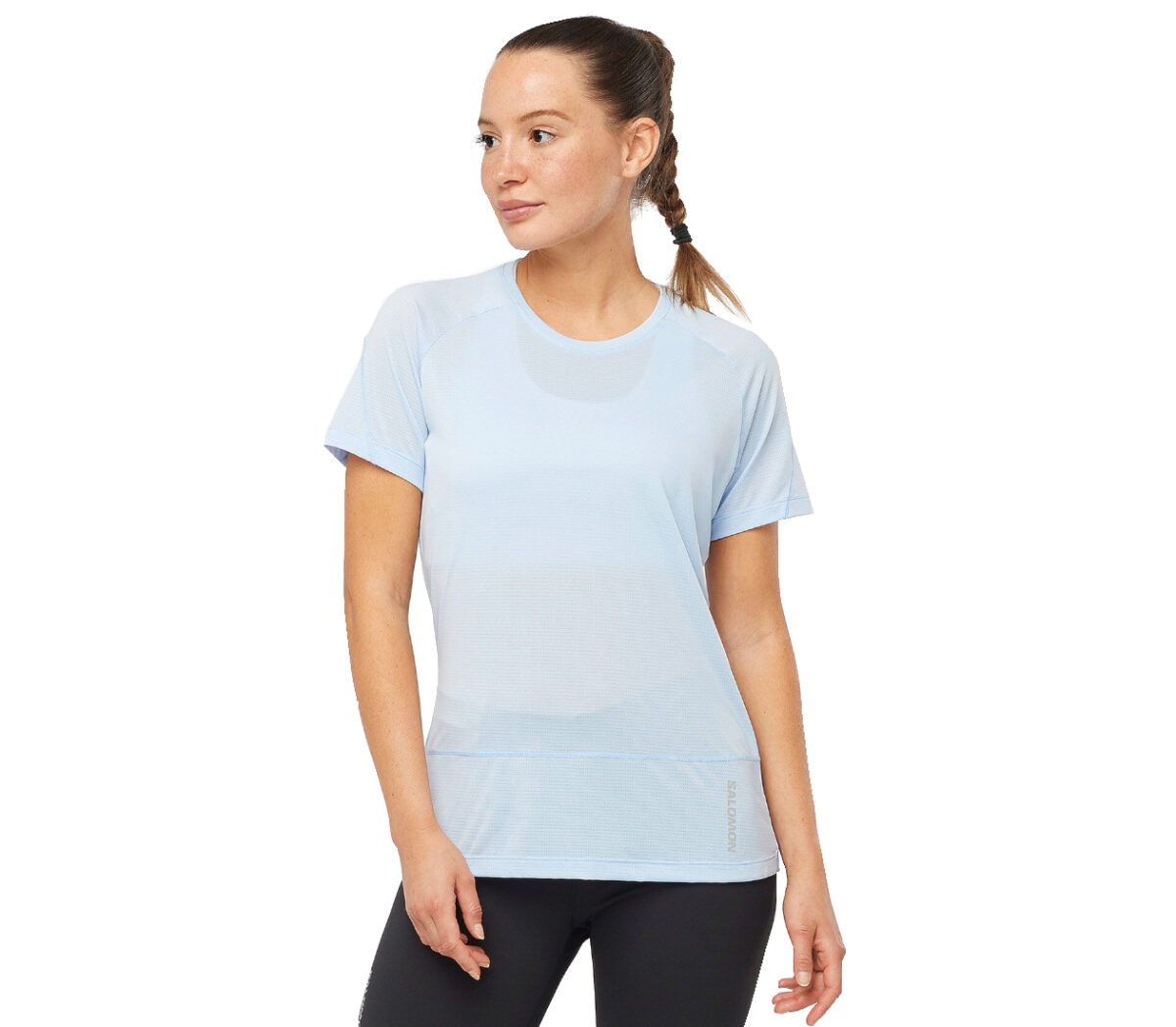 Maglia Salomon Cross Run SS tee donna celeste