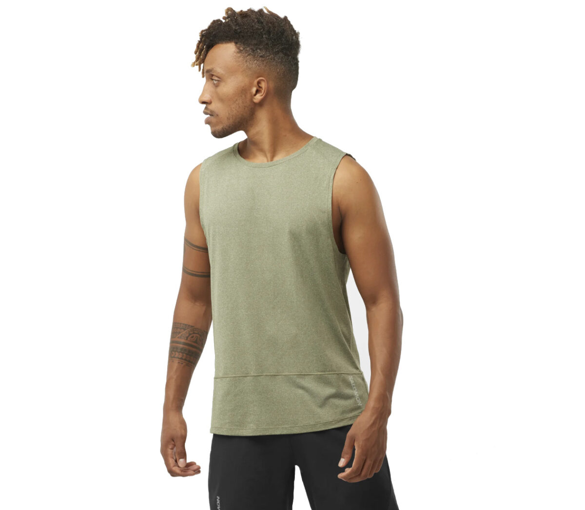 Canotta salomon sense cross tank uomo verde