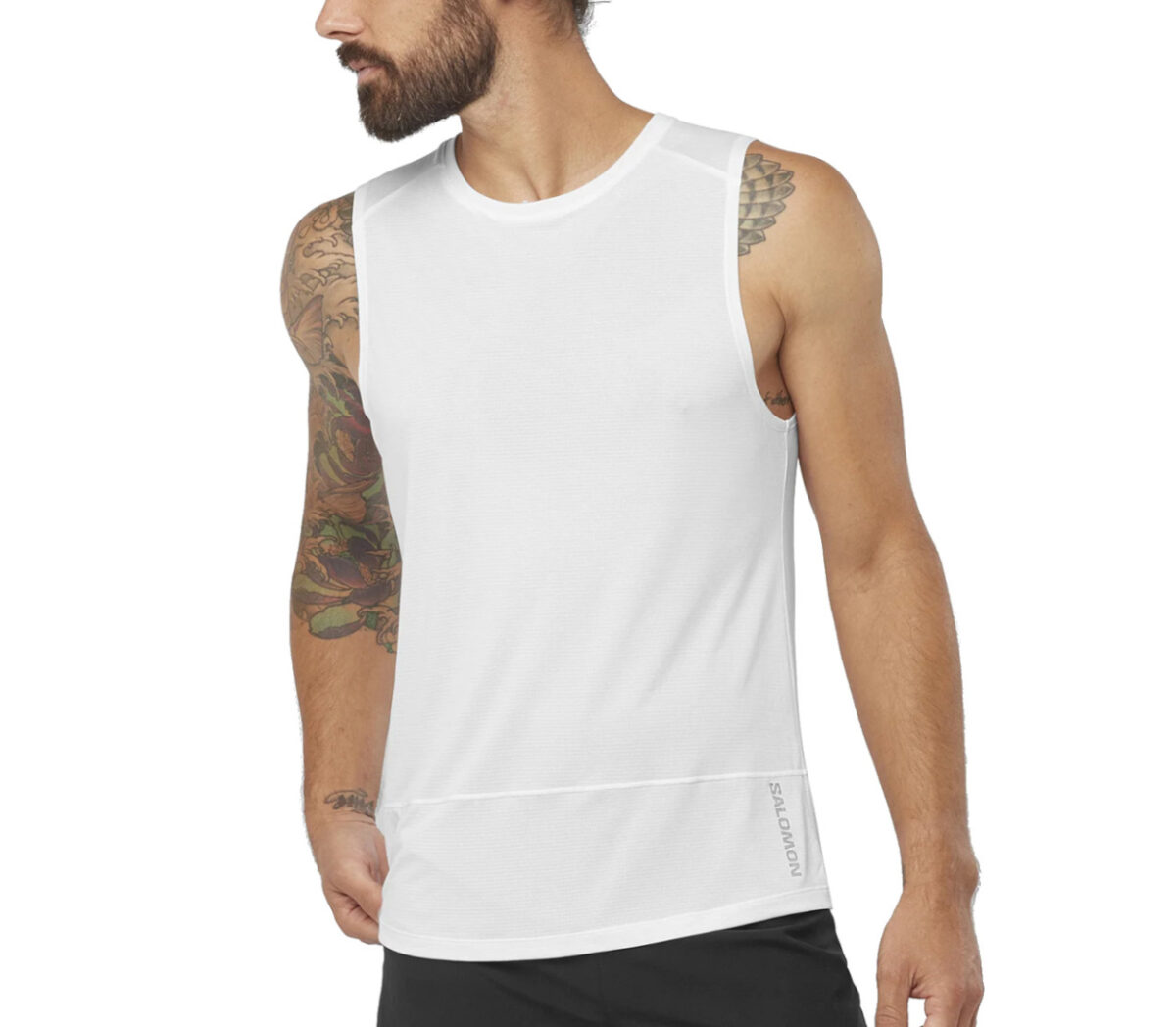 Canotta salomon sense cross tank uomo bianca