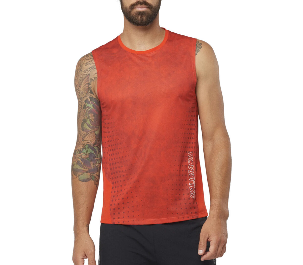 Canotta salomon sense trail tank uomo rossa