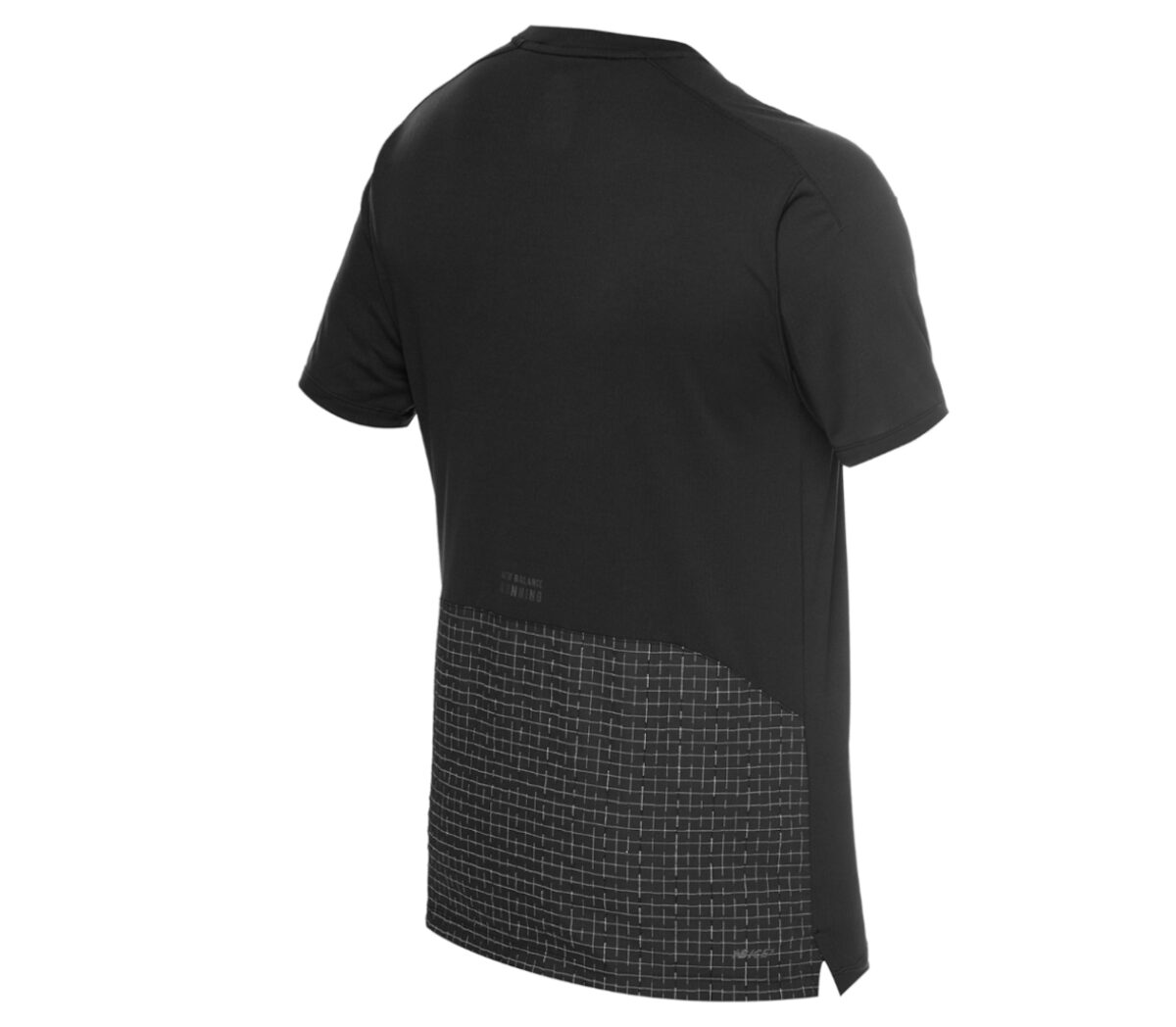 Dietro Maglia New Balance Impact Run luminous short sleeve uomo grigia