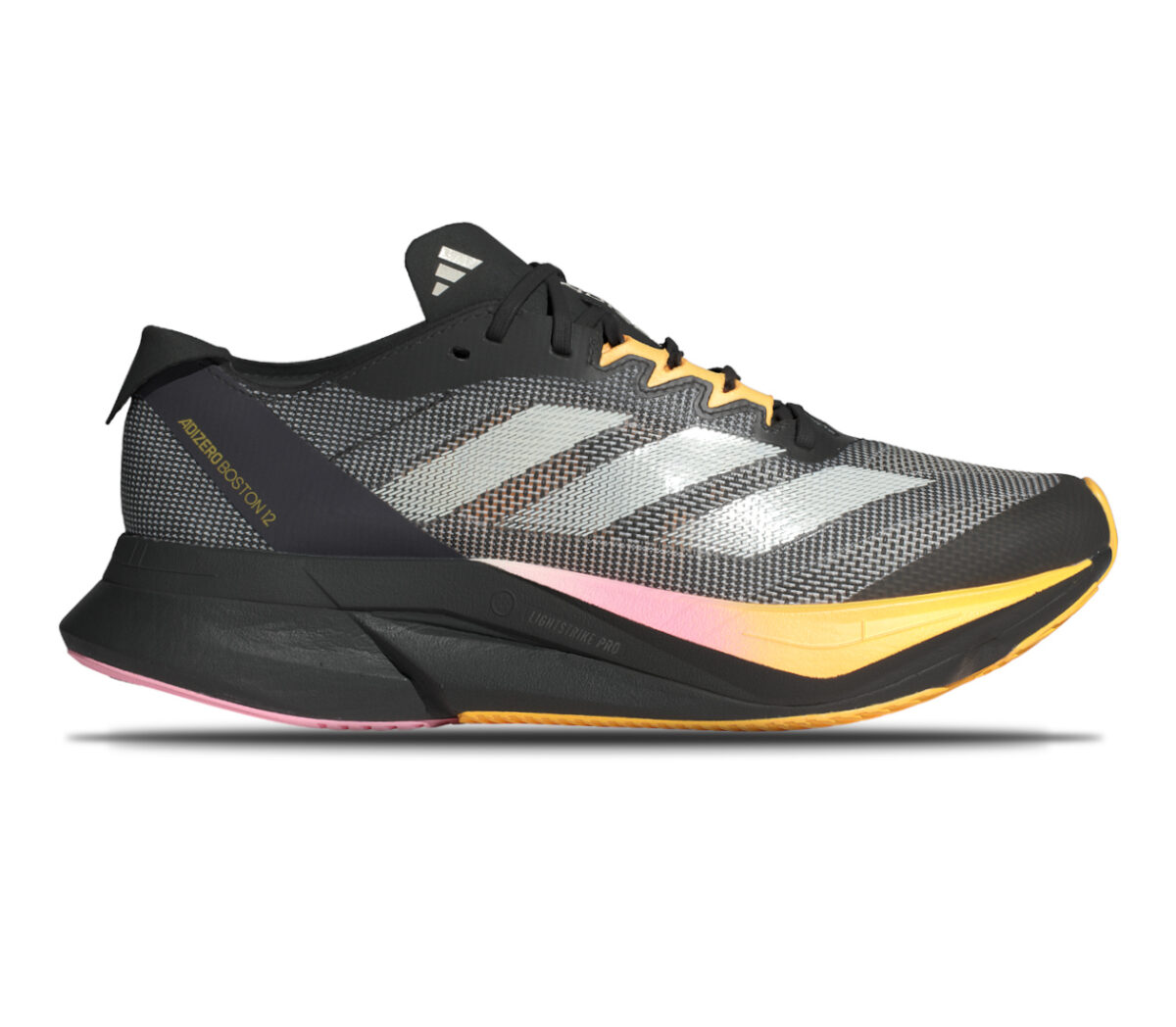 Scarpa Adidas Adizero Boston 12 donna nera gialla