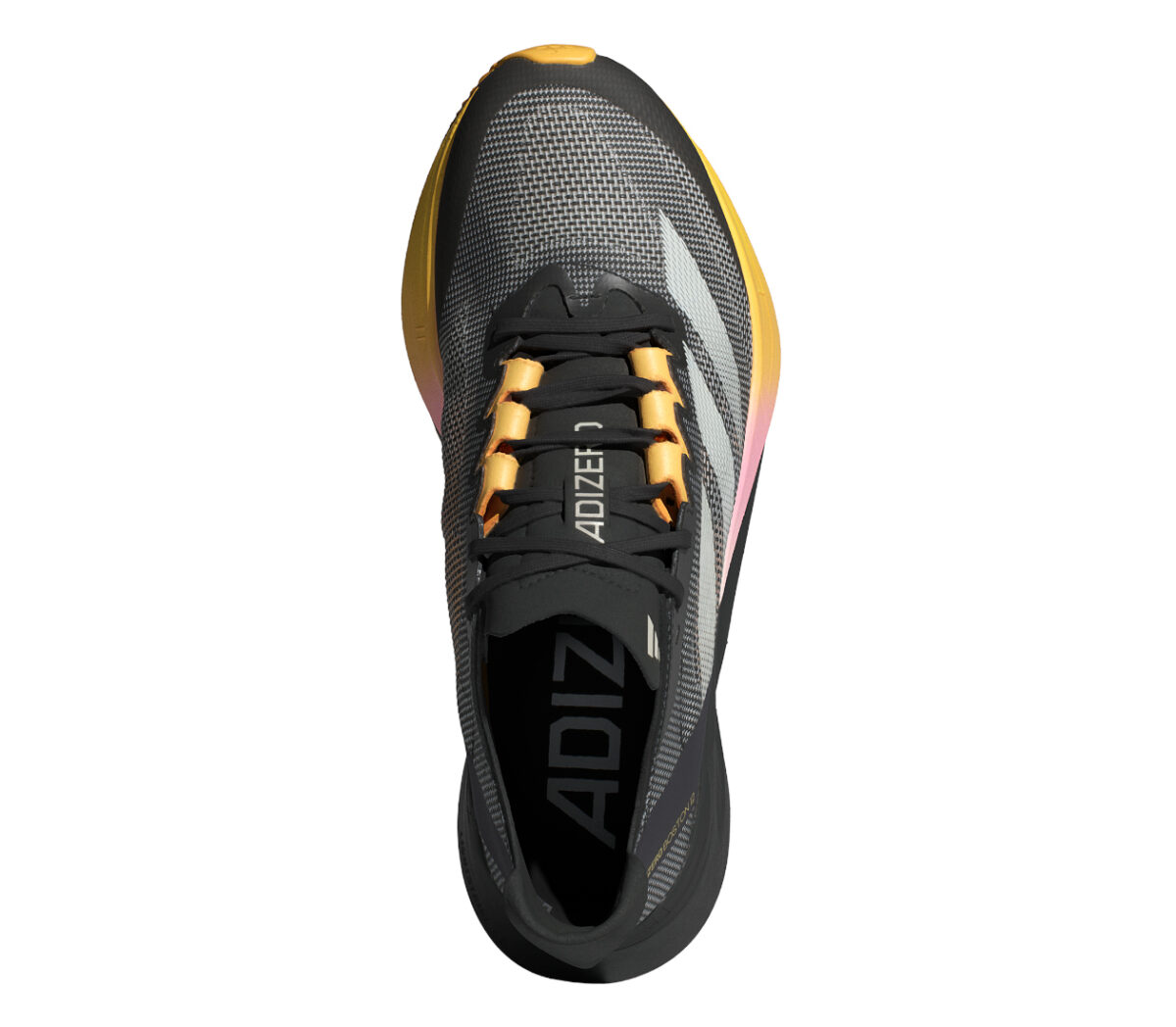 Tomaia Scarpa Adidas Adizero Boston 12 donna nera gialla