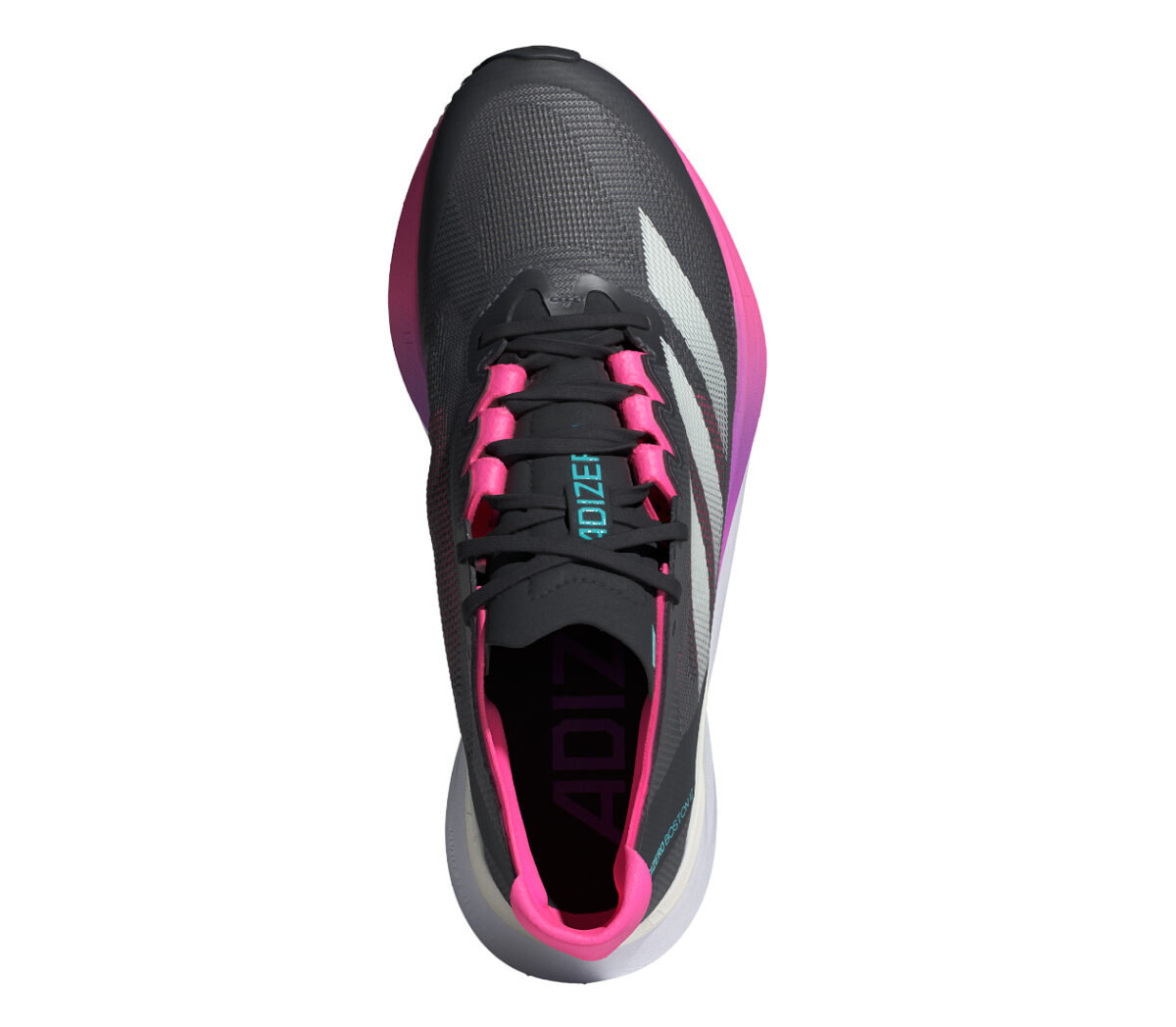 Tomaia Scarpa Adidas Adizero Boston 12 uomo nera rosa
