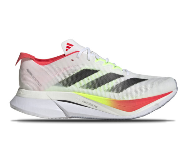 Scarpa Adidas Adizero Boston 12 uomo bianca arancione