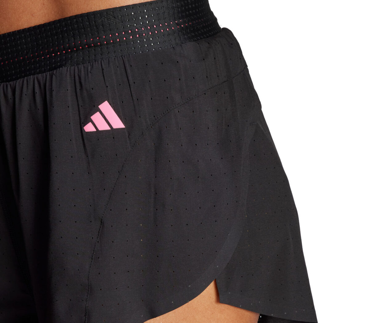 Dettaglio Pantaloncini Adidas Adizero Split donna neri