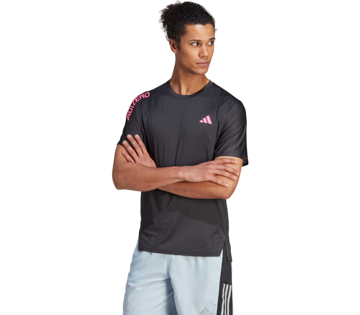 T-shirt adidas adizero tee uomo nera