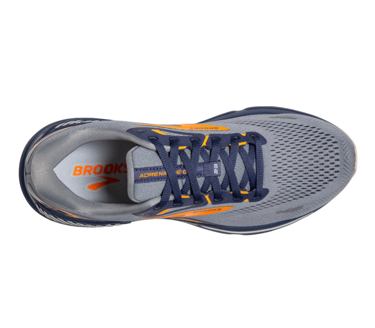Tomaia Scarpa Brooks Adrenaline GTS 23 uomo grigia arancione