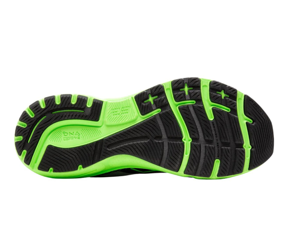Suola Scarpa Brooks Adrenaline GTS 23 uomo nera verde