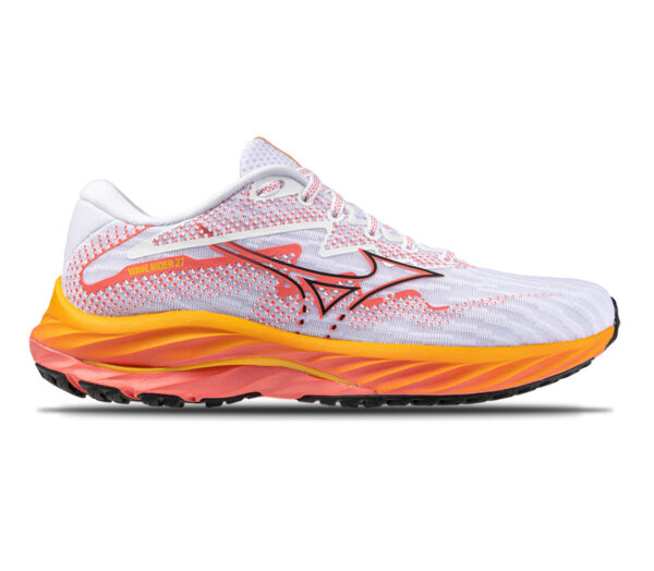 Scarpa Mizuno wave rider 27 donna bianca arancione