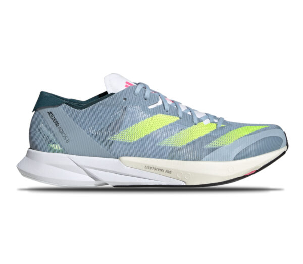 Scarpa adidas adizero adios 8 uomo celeste lime