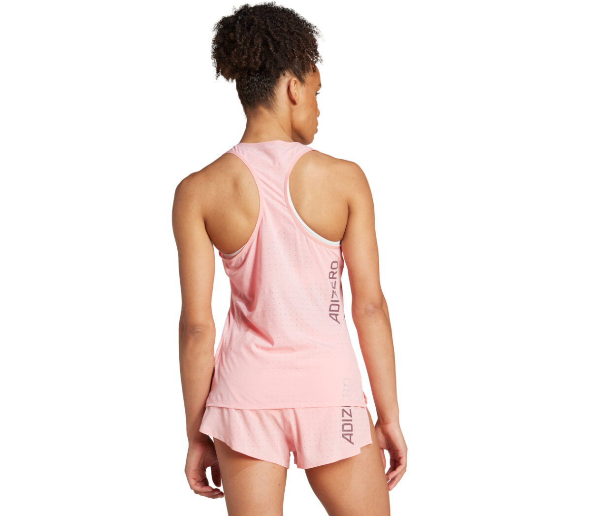 Dietro Canotta Adidas Adizero Tank donna rosa