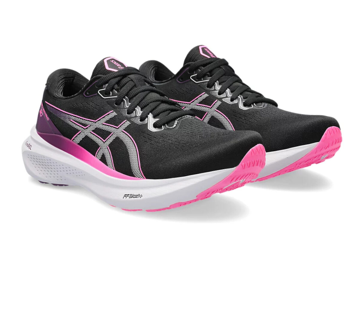 Coppia Scarpa Asics gel kayano 30 donna nera rosa