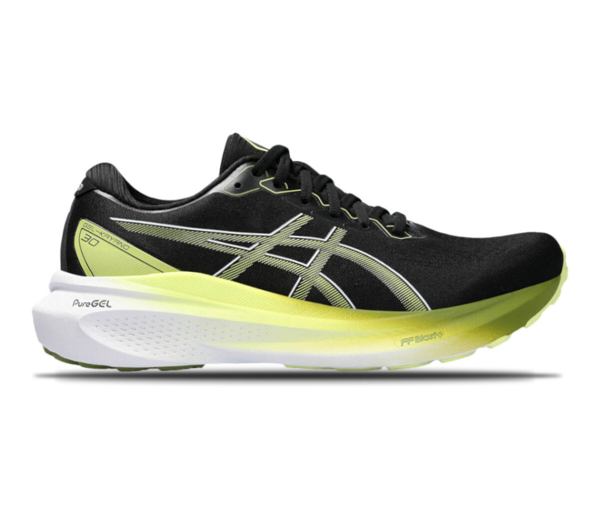 Scarpa Asics gel kayano 30 uomo nera gialla