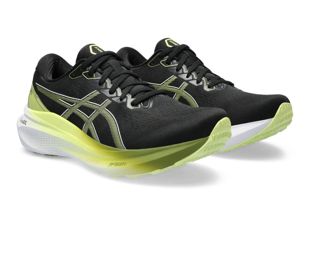 Coppia Scarpa Asics gel kayano 30 uomo nera gialla