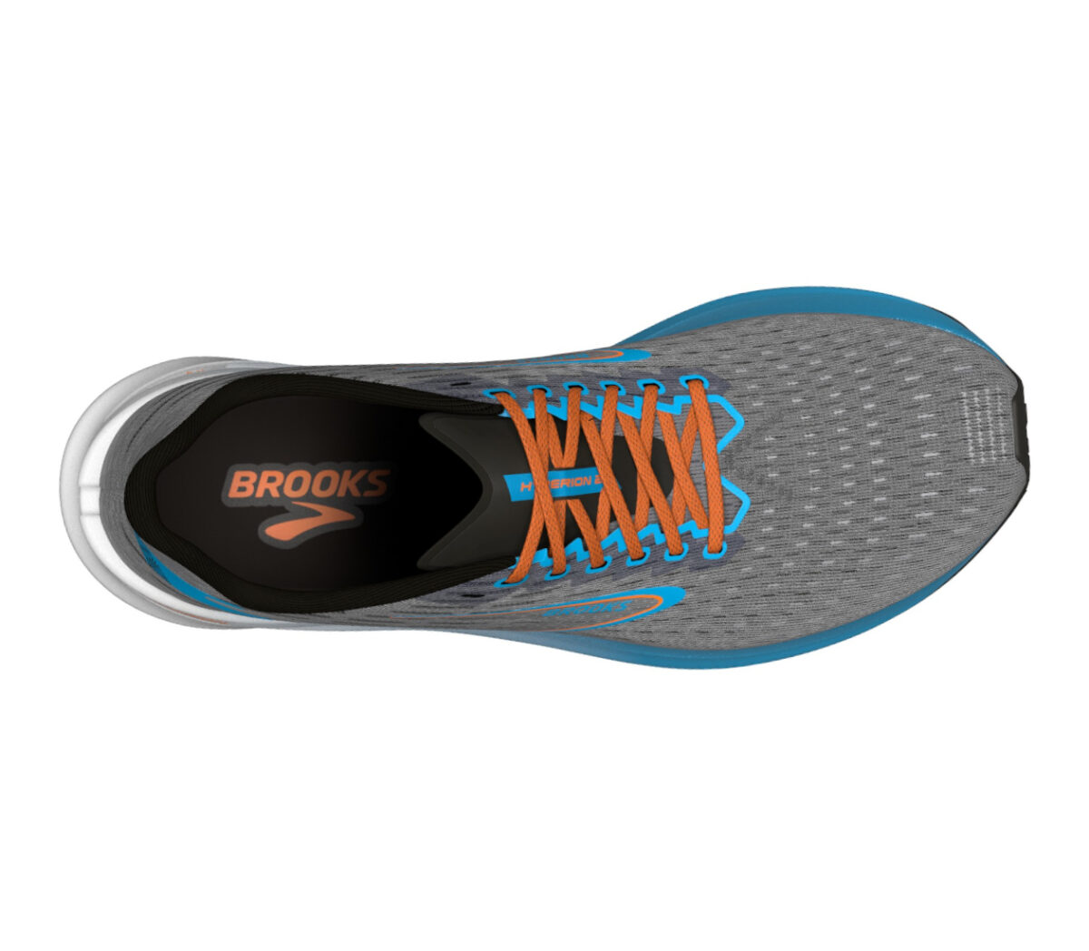 Tomaia Scarpa Brooks hyperion uomo grigia