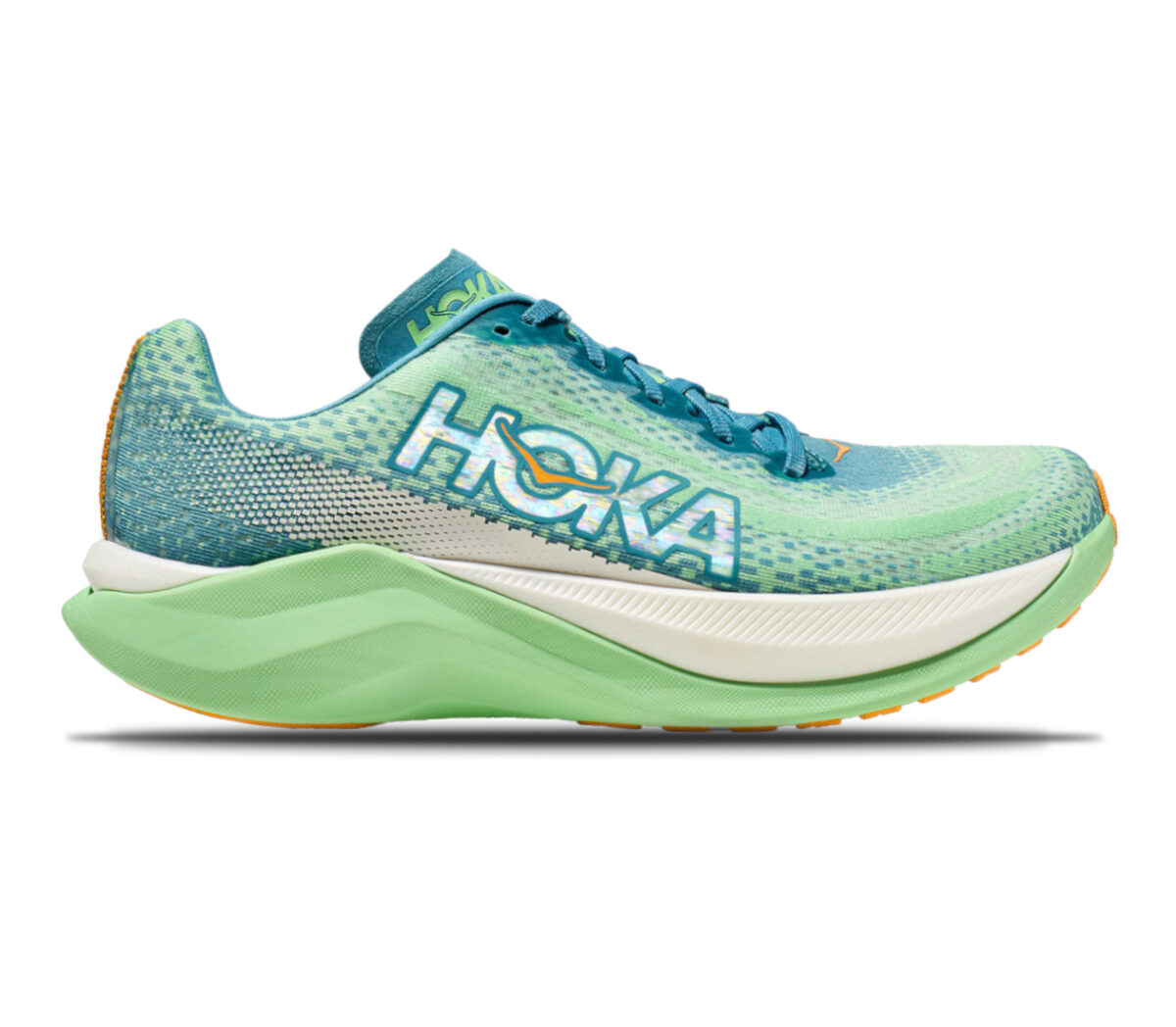 Scarpa Hoka Mach X uomo verde lime