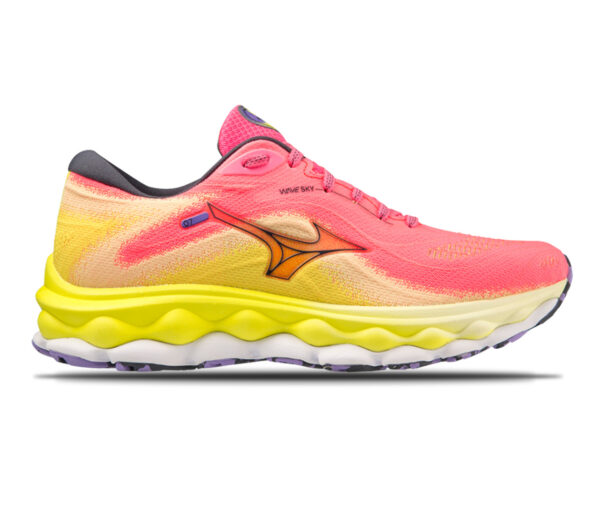 Scarpa Mizuno wave sky 7 donna gialla rosa