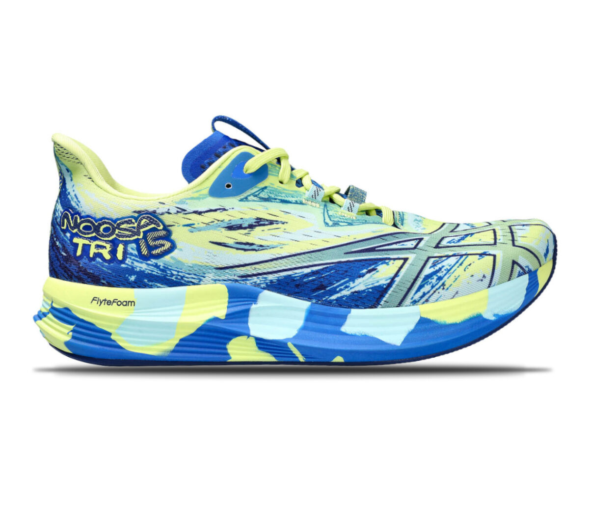 Scarpa asics noosa tri 15 uomo blu gialla