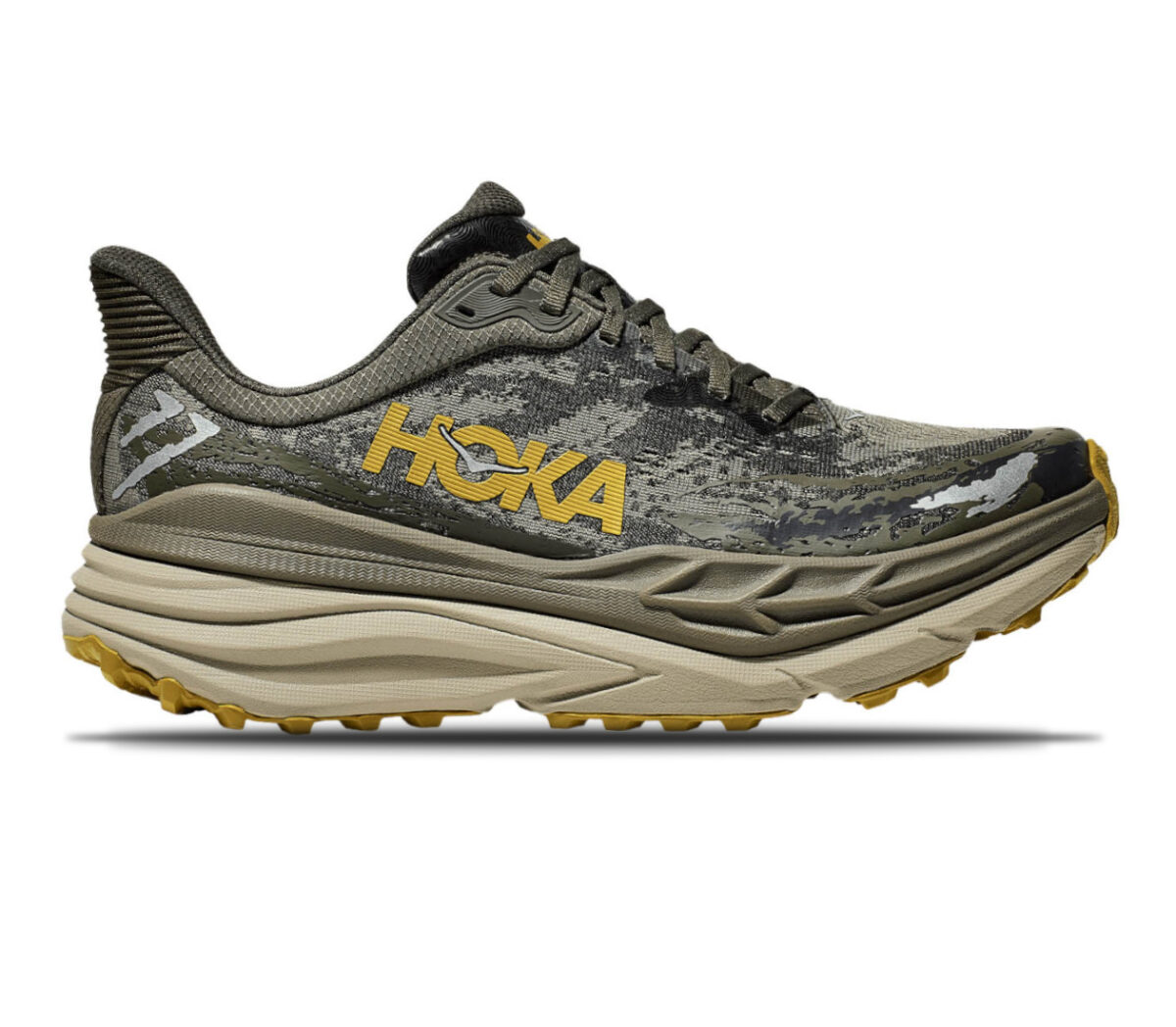 Scarpa Hoka Stinson 7 uomo marroni