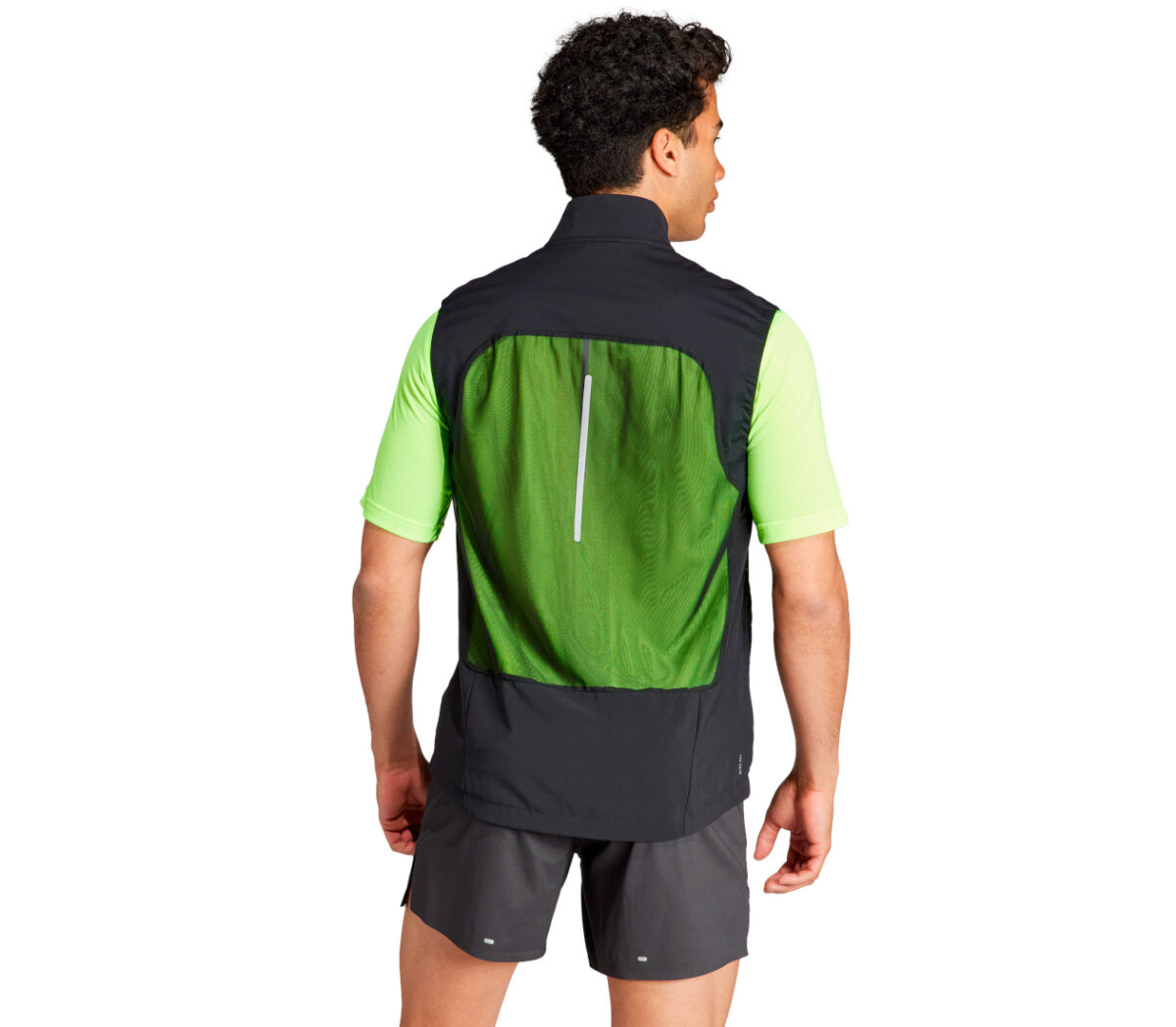 Dietro Smanicato adidas ultimate vest uomo nero verde
