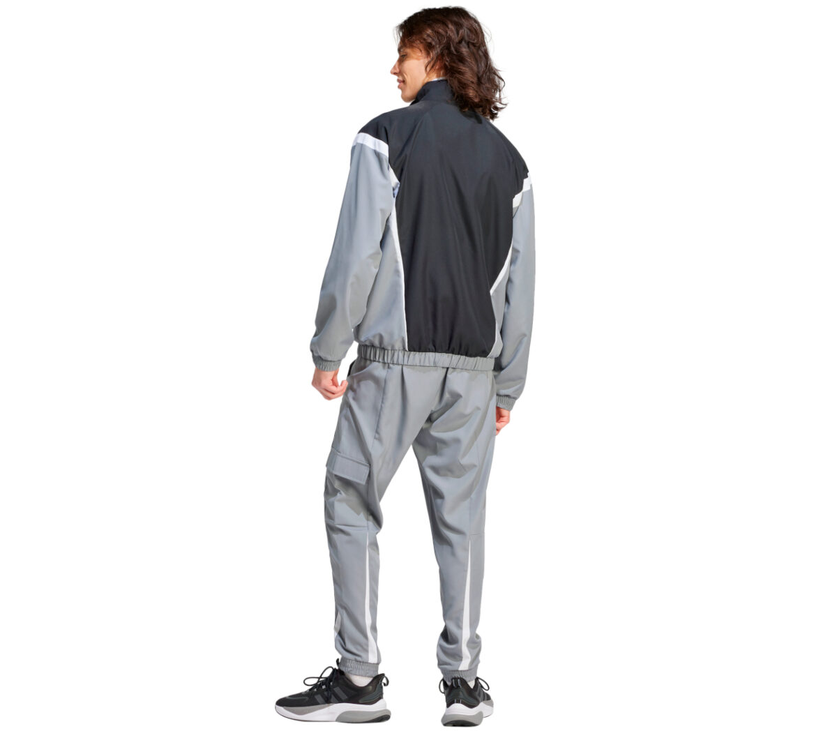 Dietro Tuta adidas woven non-hooded uomo grigia