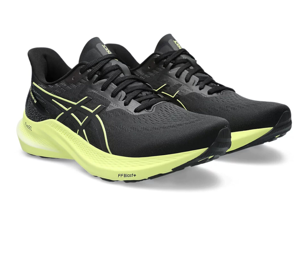 Coppia Scarpa Asics gel GT-2000 12 uomo nera gialla