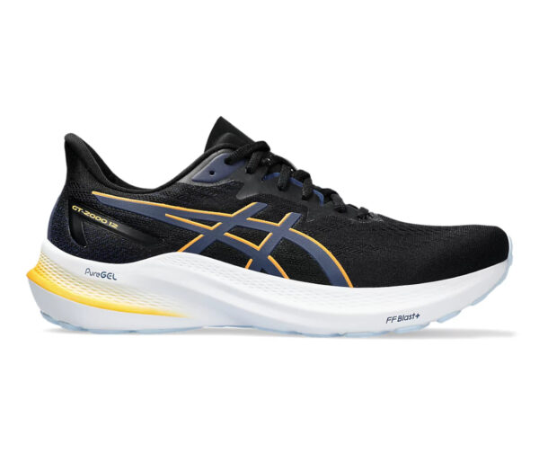 Scarpa Asics Gel GT-2000 12 uomo nera gialla