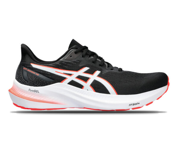 Scarpa Asics Gel GT-2000 12 uomo nera arancione