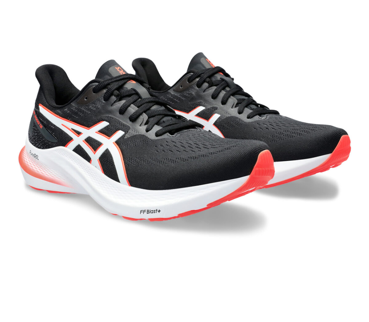Coppia Scarpa Asics Gel GT-2000 12 uomo nera arancione