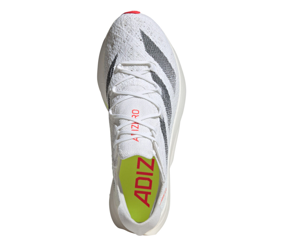 Tomaia Scarpa Adidas Adizero Prime X 2 Strung unisex bianca gialla