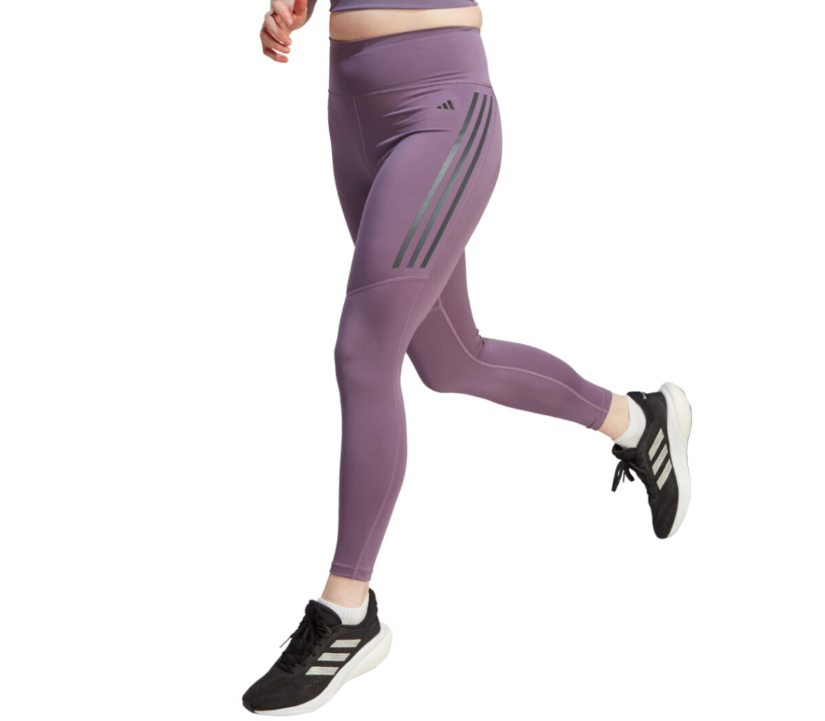 Leggings Adidas daily run 3S 7/8 donna viola