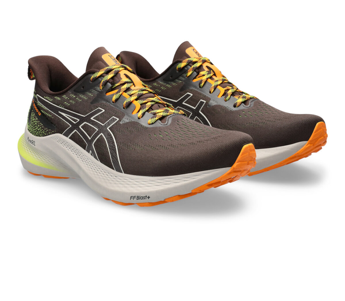 Coppia Scarpa Asics GT 2000 12 TR uomo nera arancione