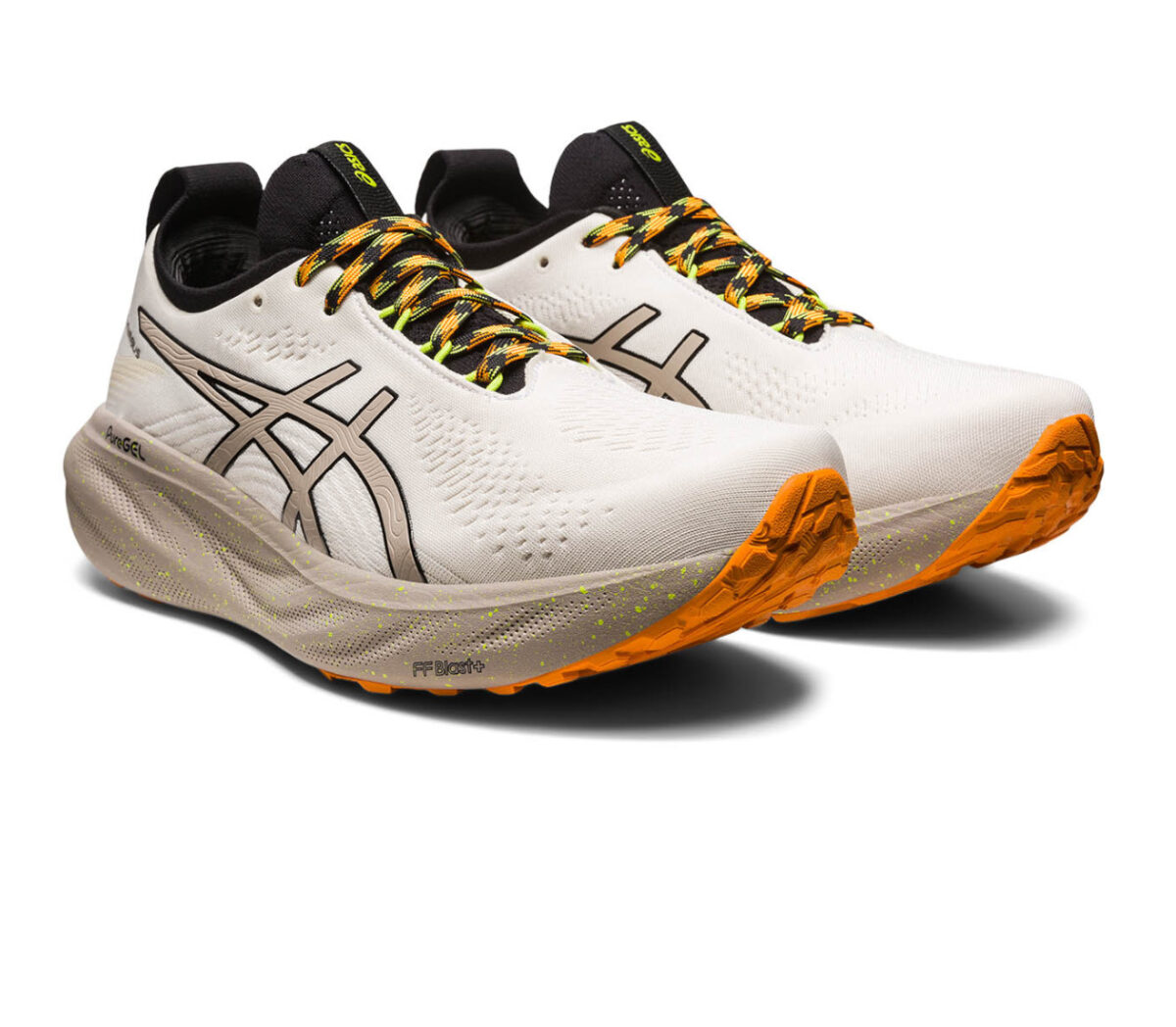 Coppia Scarpa Asics gel nimbus 25 TR uomo bianca