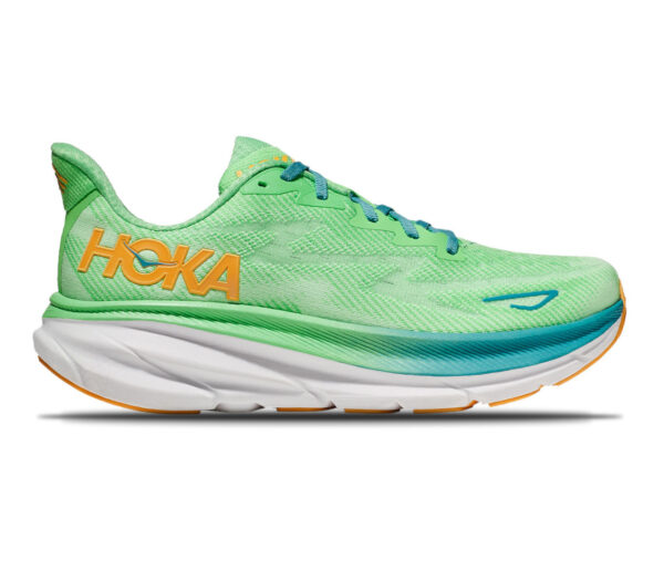 Scarpa Hoka clifton 9 wide uomo verde