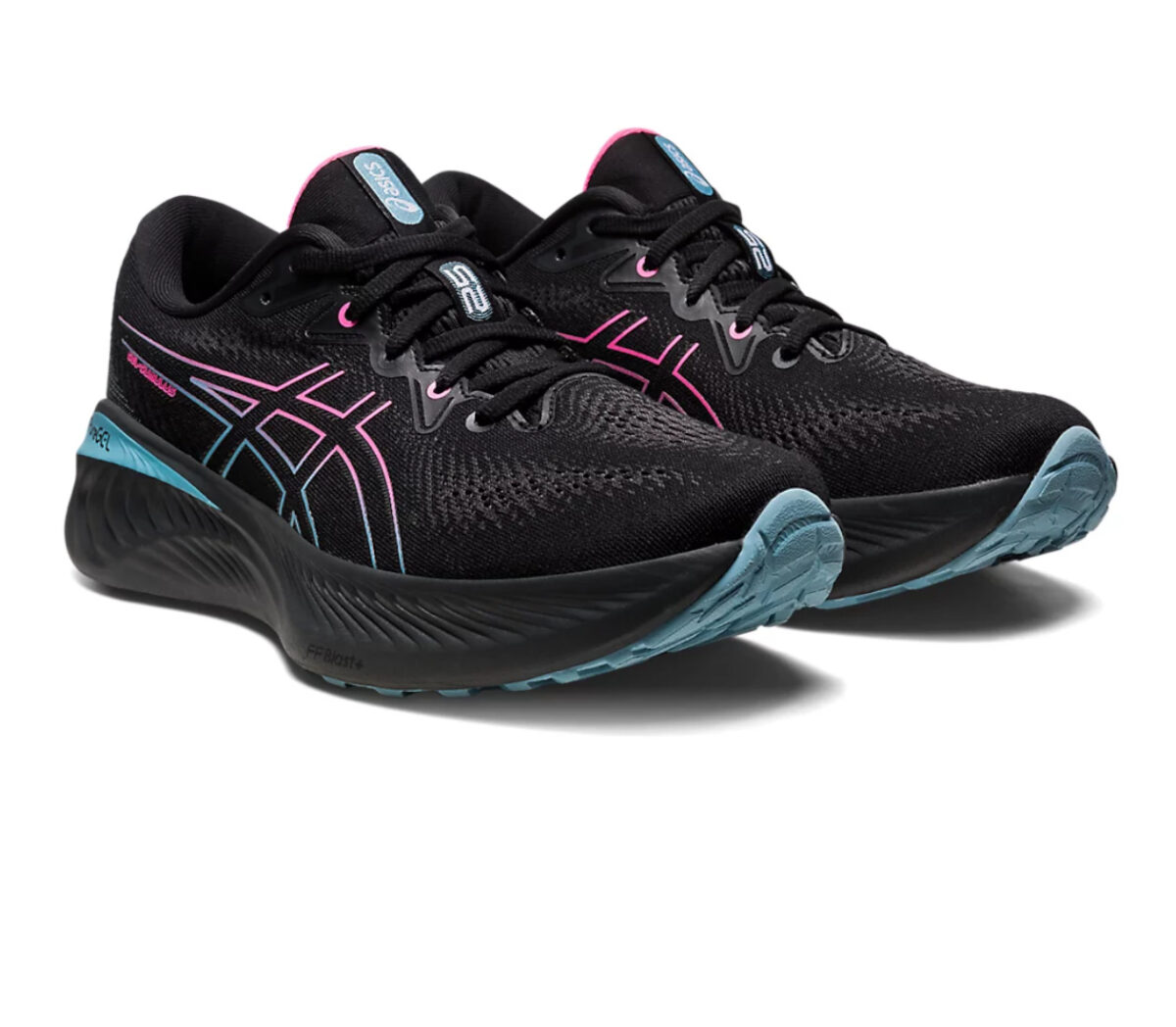 Coppia Scarpa asics gel cumulus 25 GTX donna nera viola