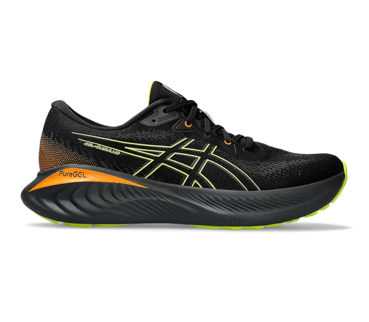 Scarpa asics gel cumulus 25 GTX uomo nera arancione