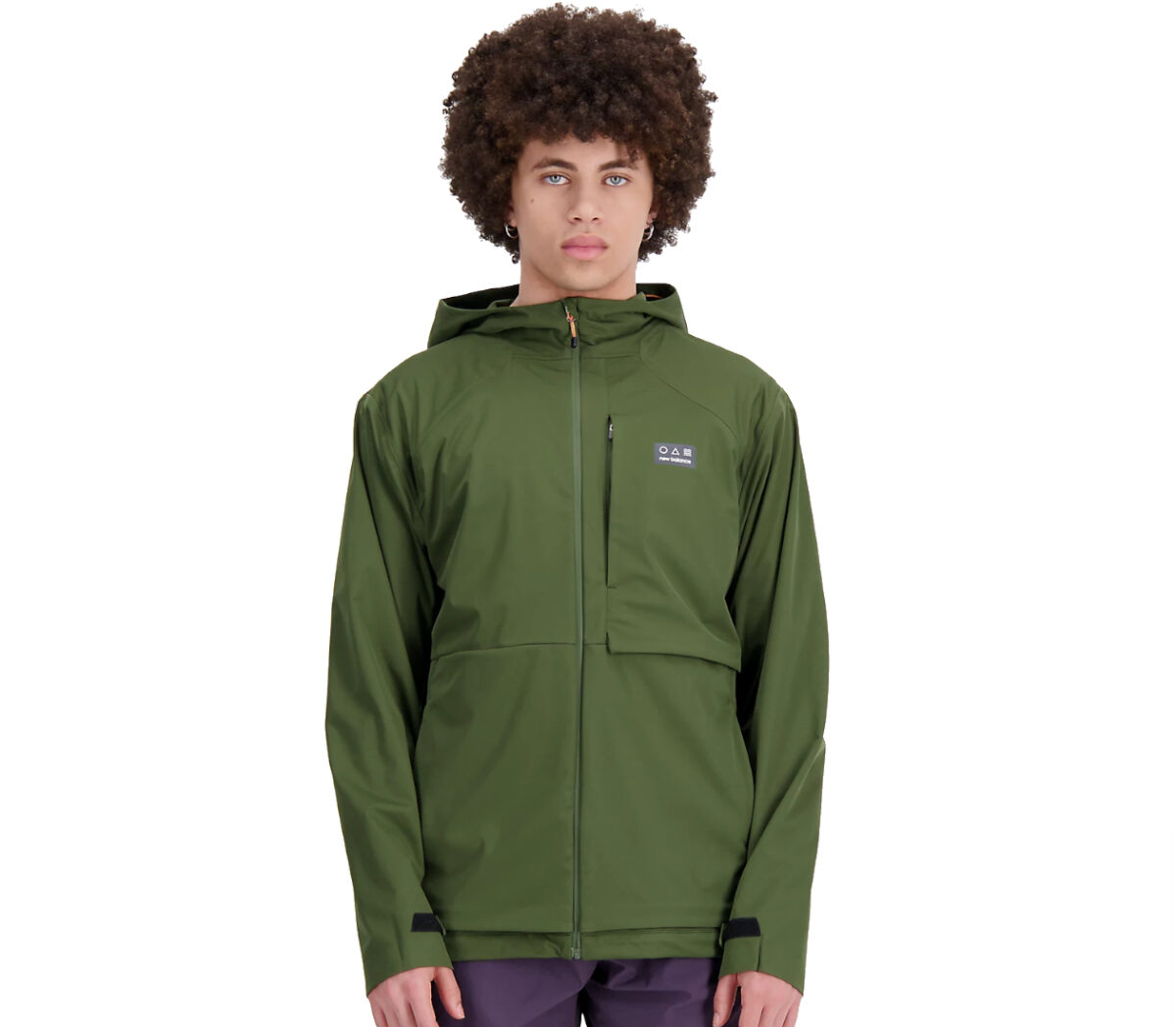 Giacca New Balance Impact Run AT Waterproof Jacket uomo verde