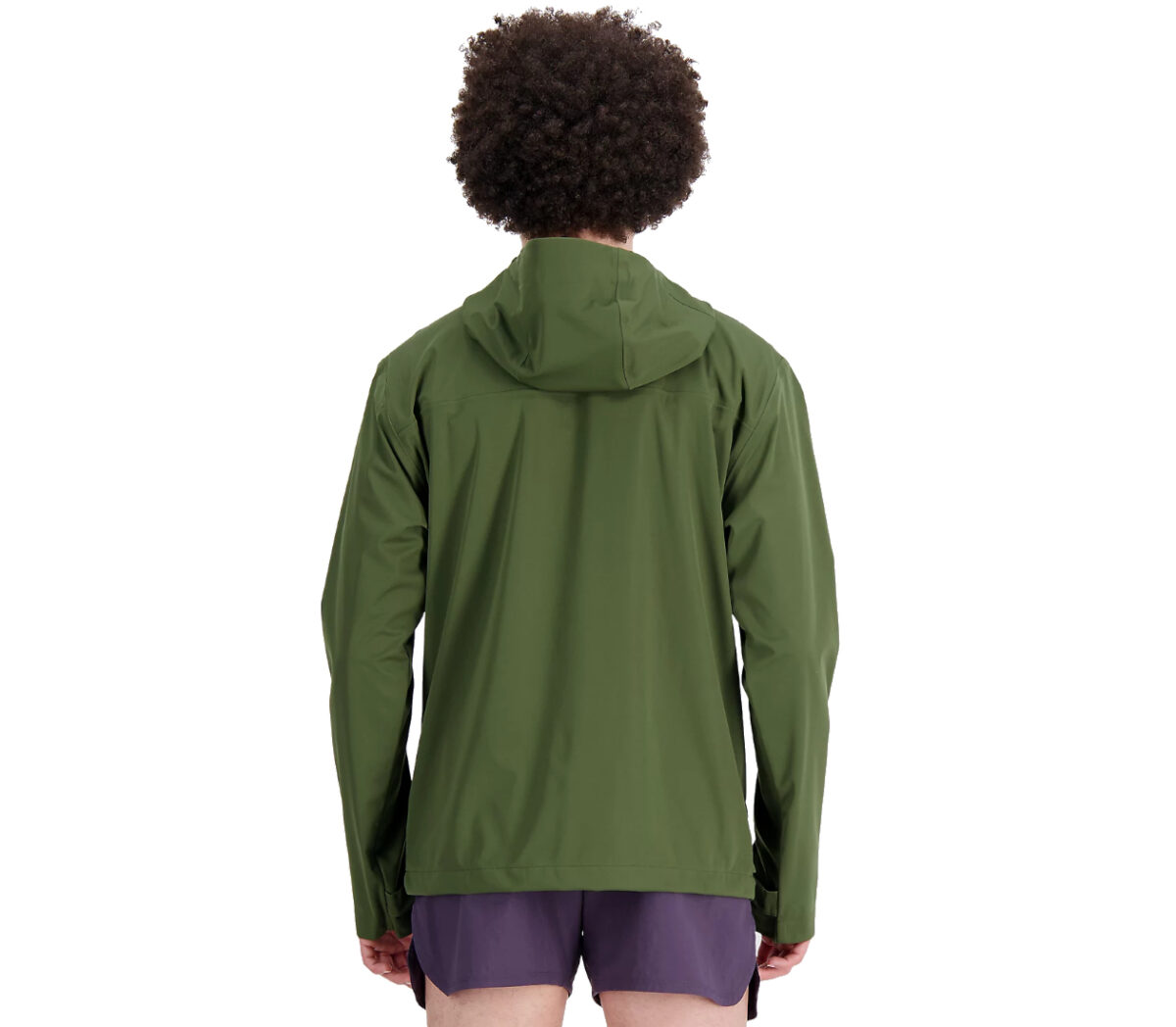 Dietro Giacca New Balance Impact Run AT Waterproof Jacket uomo verde