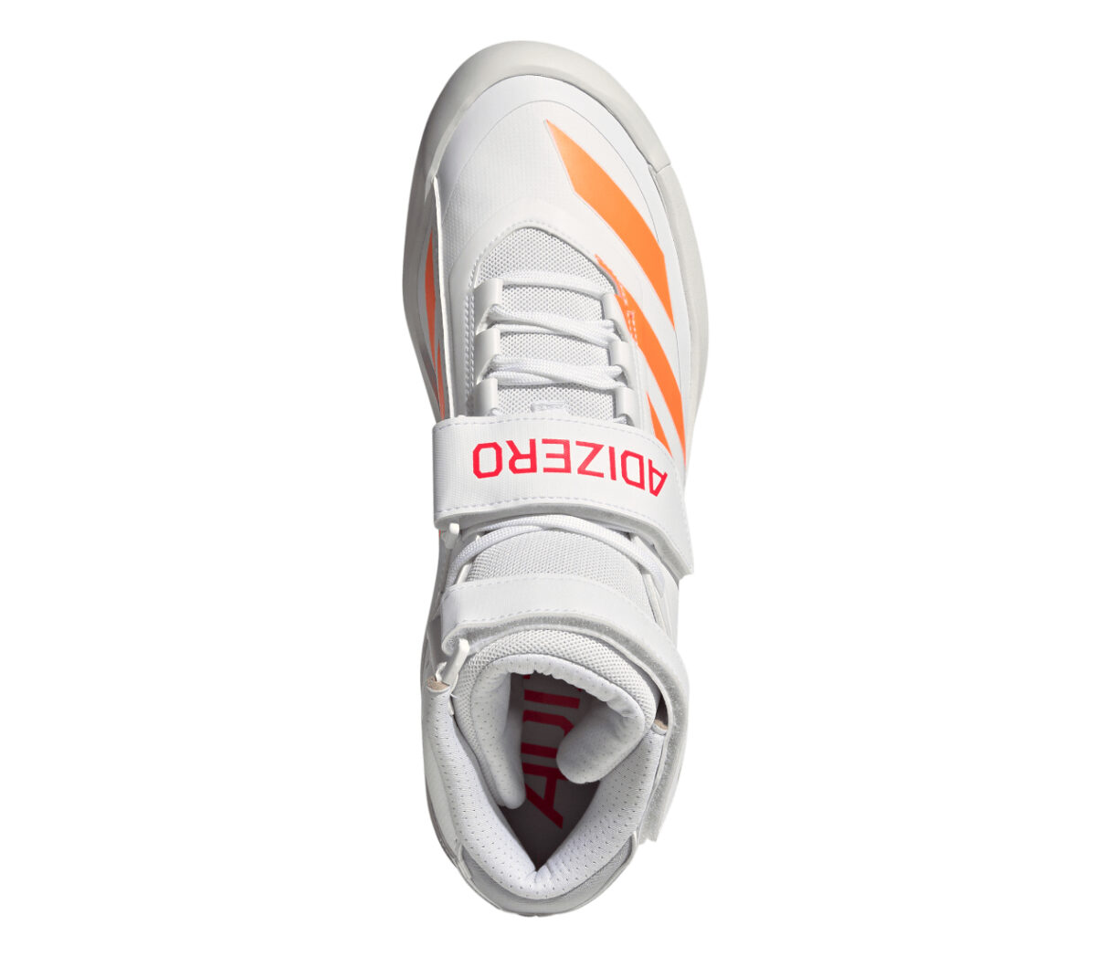 Tomaia Scarpa Adidas Adizero Javelin Pro Moderator unisex bianca arancione